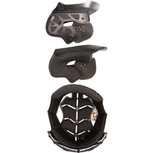 Helmet Pads LS2 Cheek Pads and interior lining Set Scope Black