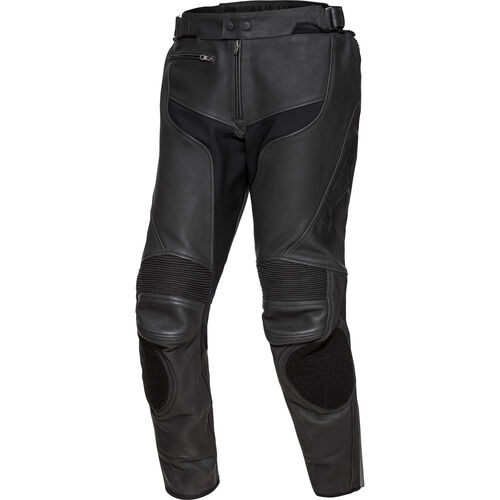 Pantalons de moto en cuir FLM Brooklands Pantalon de combinaison en cuir noir 50