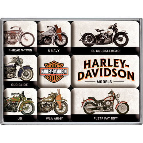 Magnet-Set "Harley-Davidson - Model Chart"