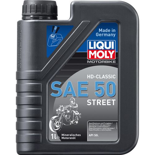 Motorcycle Engine Oil Liqui Moly Motorbike 4T HD-Classic SAE 50 Street 1 liter Neutral