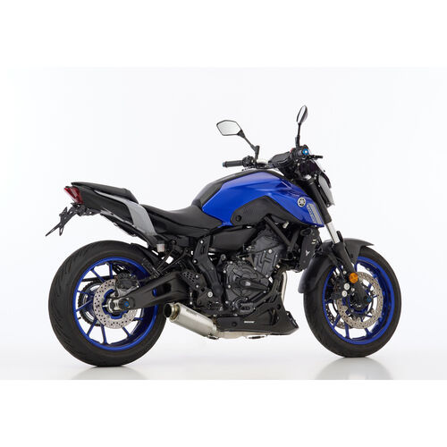 Motorrad Auspuffanlagen & Endschalldämpfer Shark exhaust Auspuff SRC4 2in1 Titan für Yamaha MT-07/Tracer/XSR 2020-202 Silber