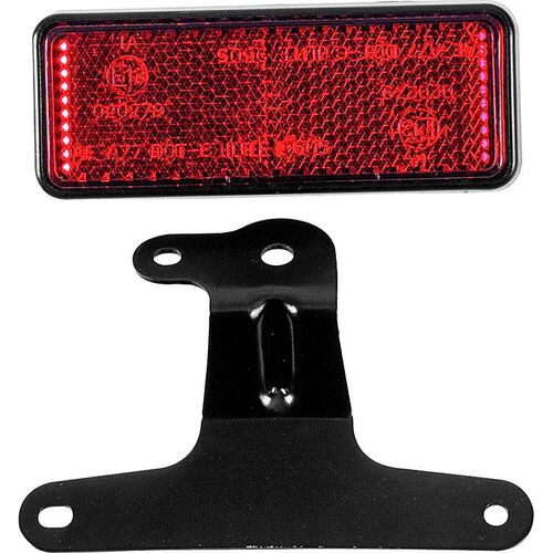 Motorcycle Rear Lights & Reflectors Shin Yo reflector red 91,5 x 36 mm with universal holder Neutral
