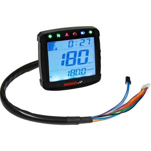 Instruments Koso XR-S 01 digital speedometer with indicator lights Black