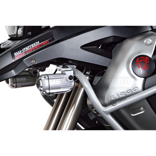 Motorrad Scheinwerfer & Lampenhalter SW-MOTECH Hawk Scheinwerferhaltesatz für BMW R 1200 GS 2008-2012 Schwarz
