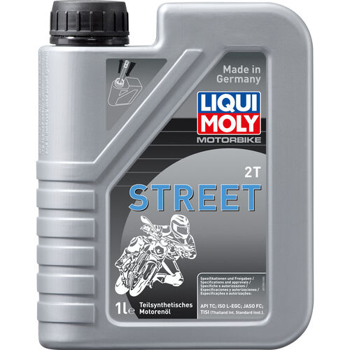 Motorcycle 2-Stroke-Oil Liqui Moly Motorbike 2T Street Teilsynth. 1 liter Neutral