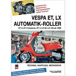 Manuel de réparation Vespa ET, LX, LXV, S scooter automatiqu