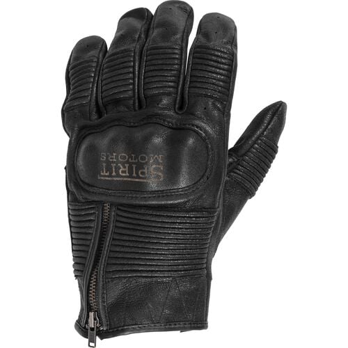 Leather glove with stretch 1.0