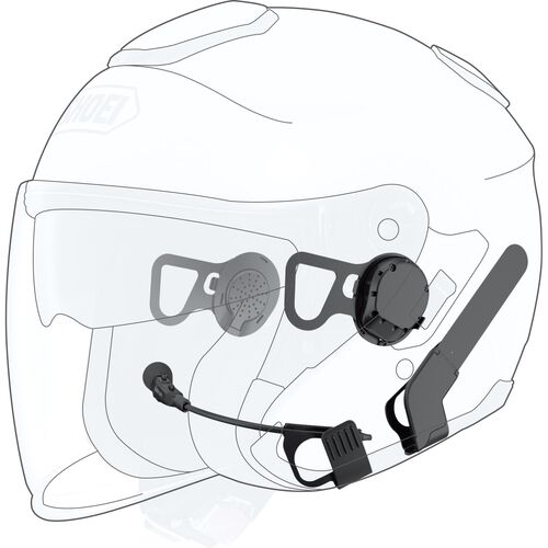 Helmet Communication Sena 10U Bluetooth Headset for SHOEI J-Cruise Neutral
