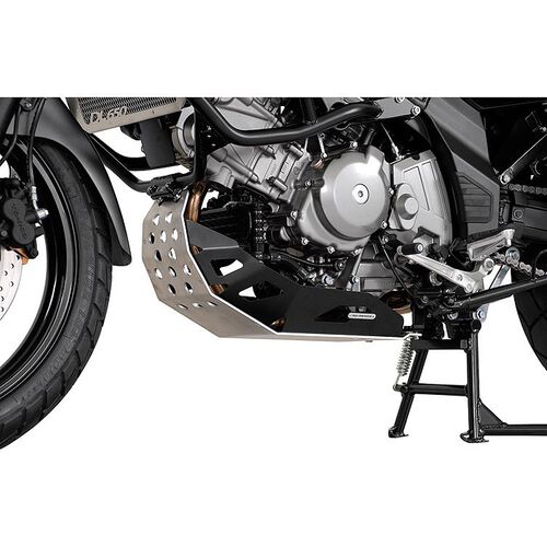 Motorcycle Crash Pads & Bars SW-MOTECH engineguard alu MSS.05.296.10001/B black/silver for Suzuki Neutral