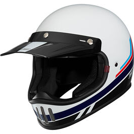 Craft MX-Line 1.0 - Retro 3C Red/Blue/White design Motocross Helmet