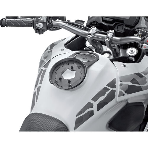 Motorrad Tankrucksack mit Quicklock Givi Tanklock Adapter BF44 für Honda CB 500 X 2019- Schwarz