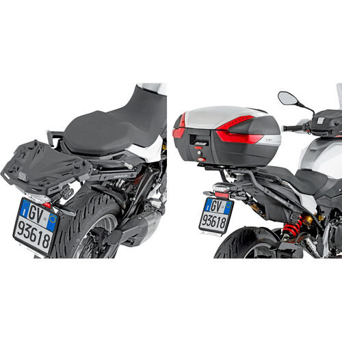 Luggage Racks & Topcase Carriers Givi SRA alloy topcase holder Monokey® AT SRA5137 for F 900 XR Grey