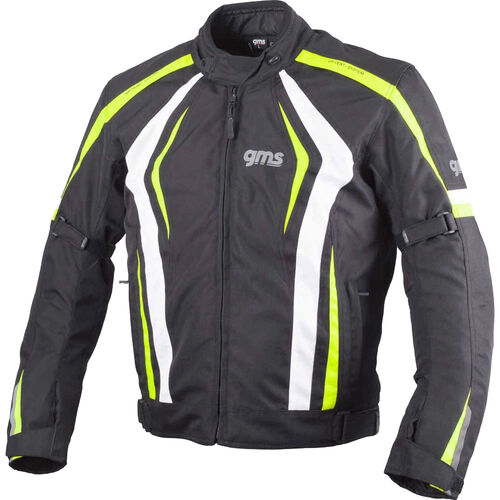 Motorcycle Textile Jackets GMS Pace Sportblouson Yellow