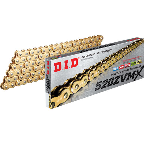 Motorcycle Chain Kits D.I.D. chainkit Stealth 520ZVM-X(G&B) Niet X gold for Panigale V2 Green