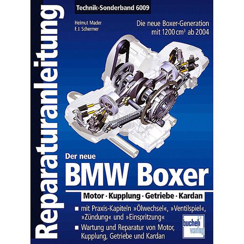 Repair Manuals Motorbuch-Verlag repair manual Bucheli german BMW Boxer 1200 cm³ Black