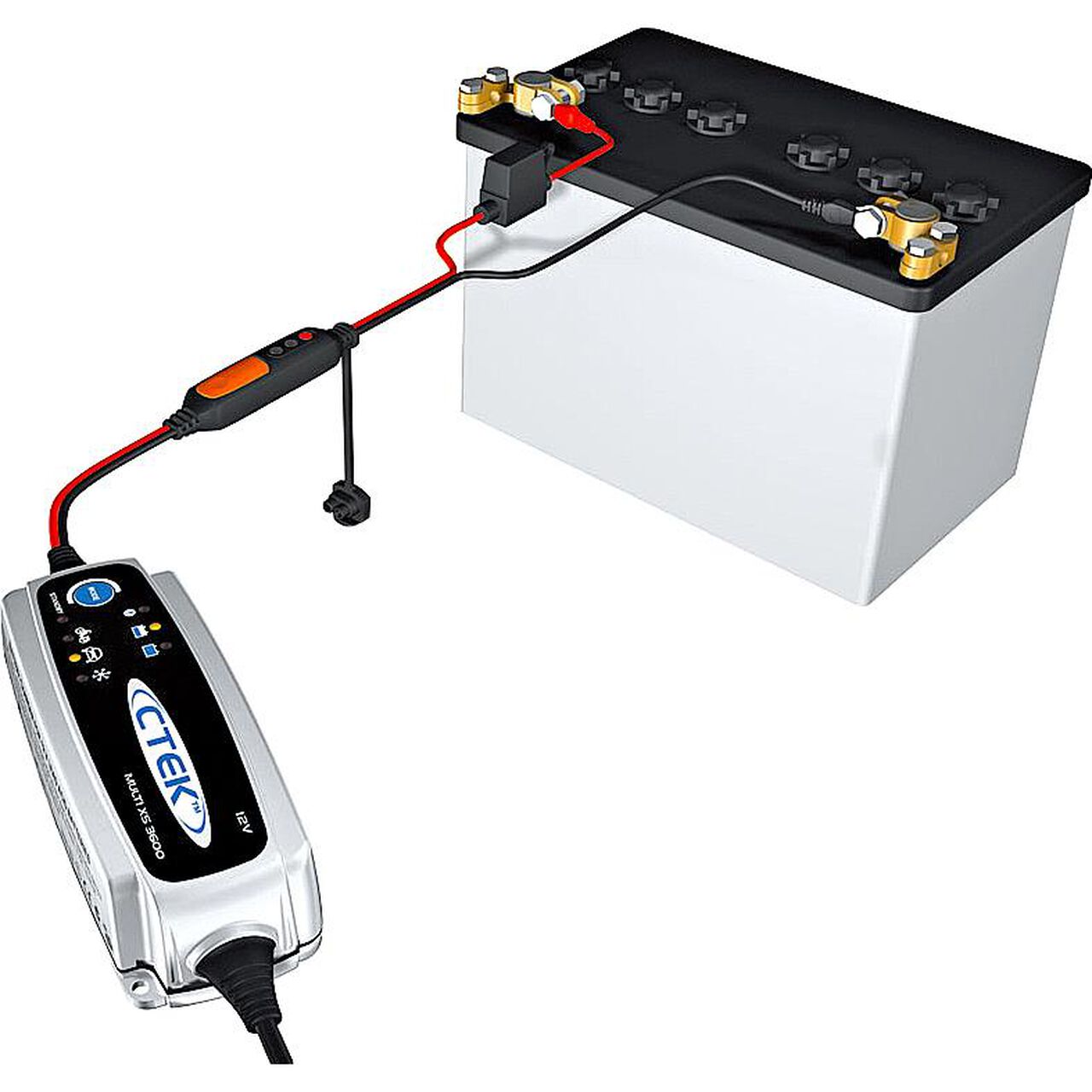 battery charger XS 0.8 EU, 12V 800mA with charge level indic