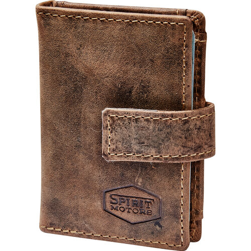 Motorcycle Wallets Spirit Motors Vintage Card-Clip Pocket Case RFID brown
