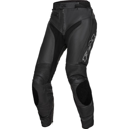 Sports leather combination trousers 2.2 black/silver