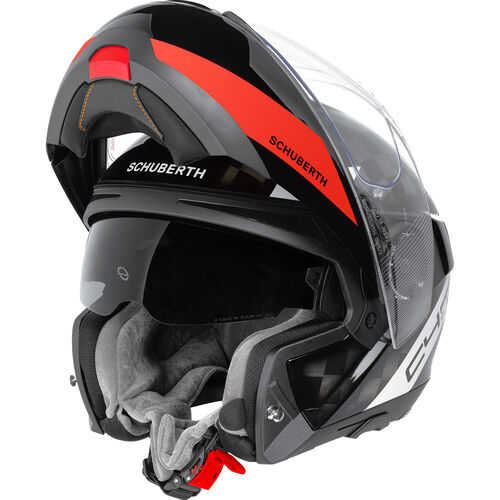 Flip Up Helmets Schuberth C4 Pro Red