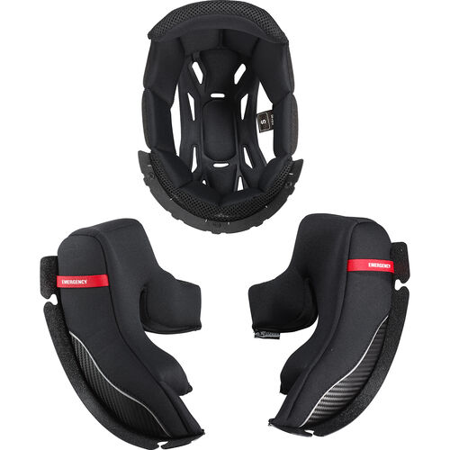 Rembourrage de casque Scorpion EXO Coussinets intérieur 1400 Air (nuveau) Noir
