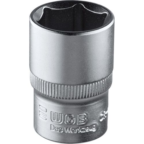 Schraubendreher & Biteinsätze WGB 12,5mm (1/2") Steckschlüssel-Einsatz 6-kant SW30  40x42mm Rot