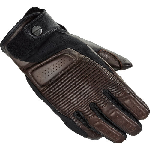 Motorcycle Gloves Chopper & Cruiser SPIDI Clubber Leather Glove Brown