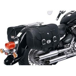 Motorrad Satteltaschen Hepco & Becker Ledersatteltaschenpaar Liberty Big 46 Liter für C-Bow Träger Grau