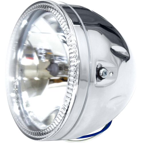Highsider H4 headlight Ø145mm with LED parking light ring Skyline