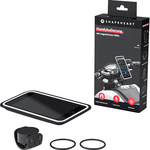 Support de smartphone & de navigateur pour moto Shapeheart Moto Bundle XXL téléphone portable Gris