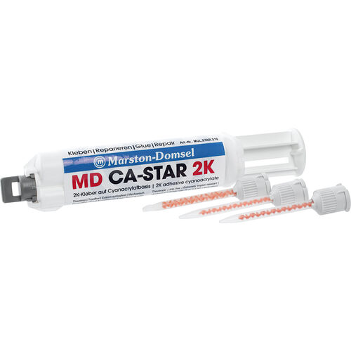 Densing, Gluing & Repairing Marston-Domsel CA STAR 2K adhesive 4:1 double syringe 10g Neutral