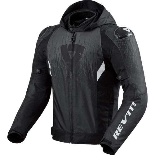 Motorcycle Textile Jackets REV'IT! Quantum 2 H2O Textile Jacket Grey