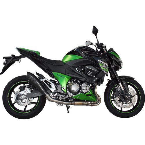 Motorrad Auspuffanlagen & Endschalldämpfer Exan X-Black EVO Auspuff Paar für Kawasaki Z 1000 2014-2016