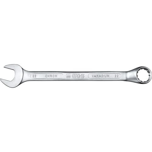 Wrench & Tong WGB combination wrench 220, cranked side SW13, 182mm Red