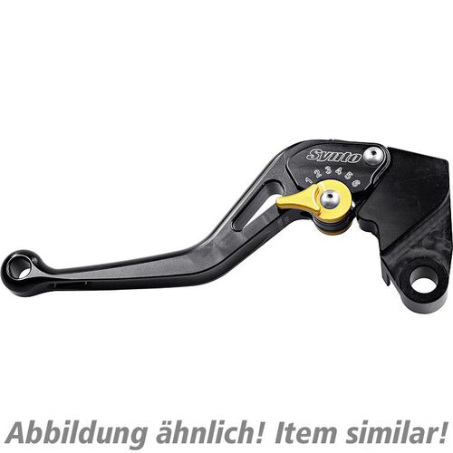 Motorcycle Clutch Levers ABM clutch lever adjustable Synto KH18 short black/gold