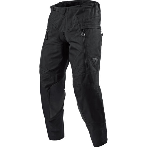 Motorcycle Textile Trousers REV'IT! Peninsula Leather-/Textile Pants Black