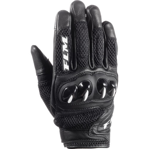 Motorcycle Gloves Sport FLM Misano Air Ladies leather/textile glove short Black