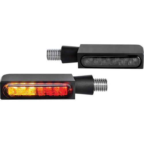 Motorcycle Rear Lights & Reflectors HeinzBikes LED alu indicator/rear light Block Line M8  black
