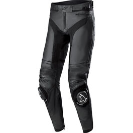 Motorcycle Leather Trousers Alpinestars Missile V3 Leather Pants Black