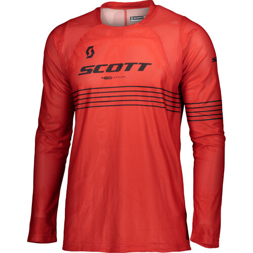 Chemises de moto Scott 450 Angled Light Jersey Rouge