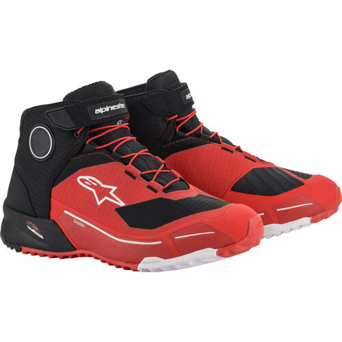 Motorcycle Shoes & Boots Sport Alpinestars CR-X Drystar Riding Shoe Red