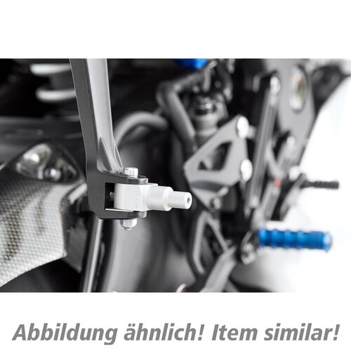 Motorcycle Footrests & Foot Levers ABM adapter joint pair for footpegs SU1 rear Grey