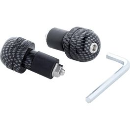 Handlebars, Handlebar Caps & Weights, Hand Protectors & Grips POLO handlebar ends pair ST01 for 18mm carbonlook Neutral
