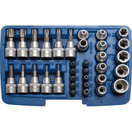 Motorbike Tool Cases & Tool Ranges BGS T profile bit/socket wrench for 3/8" 34-piece Neutral