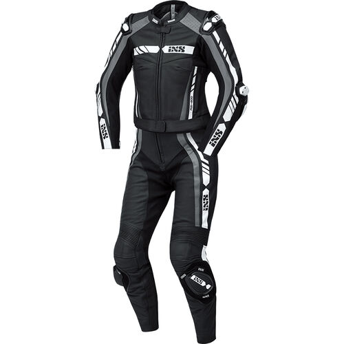 Motorcycle Combinations Two Piece Suits IXS RS-800 1.0 LD Sport Lady Leather suit 2pc Grey