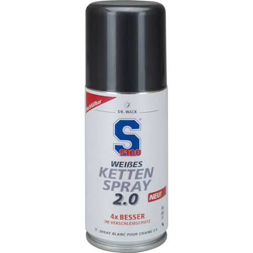 Sprays pour chaîne & systèmes de lubrification S100 spray chaîne blanche 2.0 100ml Neutre