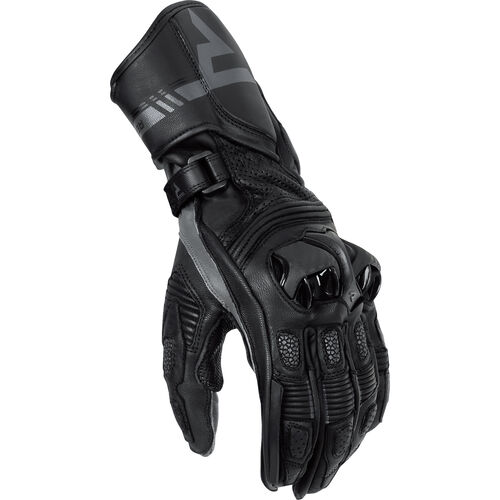 Motorcycle Gloves Sport Rebelhorn St Long Leather Glove Grey