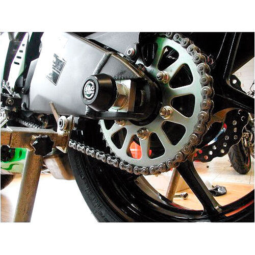 Crash-pads & pare-carters pour moto B&G patins d'essieu fourche+aile pour Kawasaki Z 900 RS /Café Gris