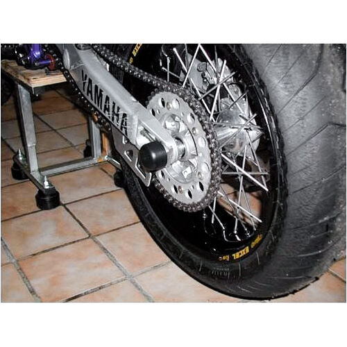 Motorcycle Crash Pads & Bars B&G axle pads fork+swingarm for Yamaha WR/YZ Supermoto Grey