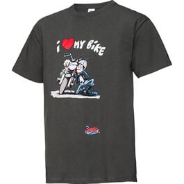 T-Shirt "I love my bike" anthrazit
