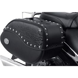 Motorrad Satteltaschen Hepco & Becker Ledersatteltaschenpaar Ivory 60 Liter für C-Bow schwarz Grau